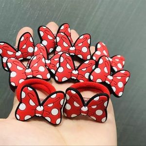 NEW Set of 2 Minnie Mouse Hair Ties